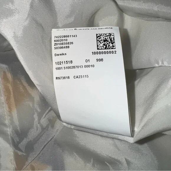 Hugo Boss Dareika Anthracite Sheath Dress Geometric Print Short Sleeve 2 XS - Picture 8 of 12